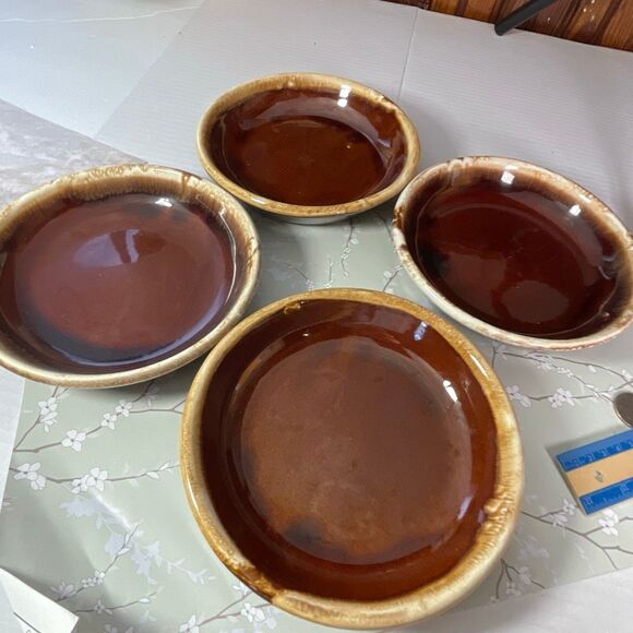 Vintage McCoy Pottery brown drip glaze bowls. - Picture 5 of 6
